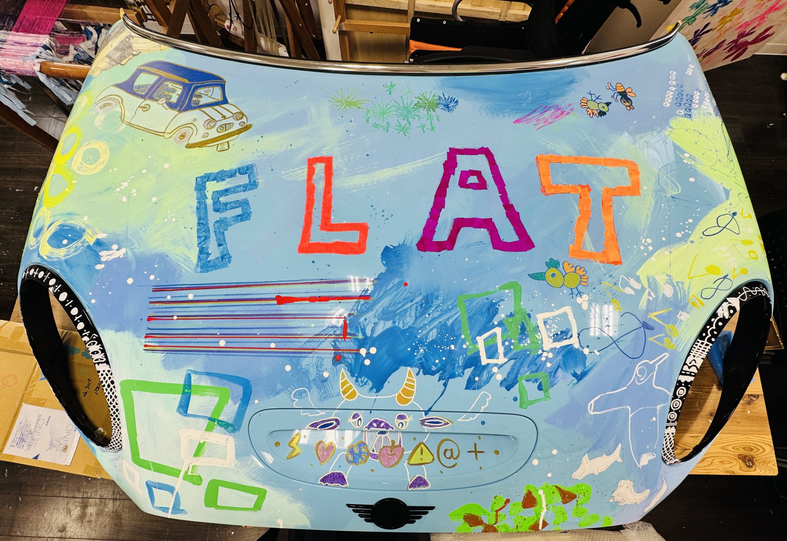 ボンネットアート！ - NPO法人studio FLAT | 生活介護事業所 studio FLAT